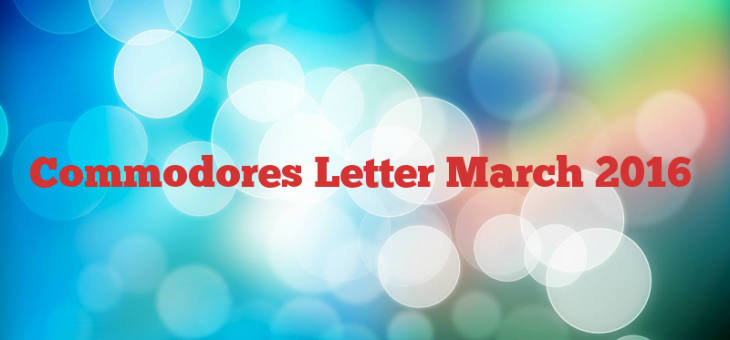 Commodores Letter March 2016